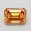 1.09 Ct. Fancy Light  Brown Emerald Lab Grown Diamond