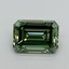 3.53 Ct. Fancy Vivid Pacific Green Emerald Lab Grown Diamond