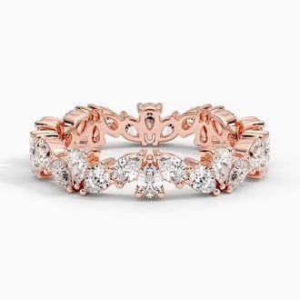 Clemente Eternity Diamond Ring in 14K Rose Gold