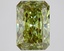 3.13 Ct. Fancy Vivid Green Radiant Lab Grown Diamond