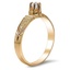 The Rannika Ring, smalltop view on a hand