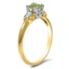 The Kasie Ring, smalltop view on a hand