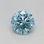 0.35 Ct. Fancy Vivid Blue Round Lab Grown Diamond