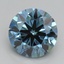 3.00 Ct. Fancy Vivid Blue Round Lab Grown Diamond