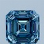 2.09 Ct. Fancy Vivid Blue Asscher Lab Grown Diamond
