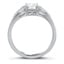 Antique Inspired Emerald-Cut Diamond Ring, smallside view