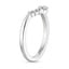 18K White Gold Lunette Diamond Ring (1/10 ct. tw.), smallside view