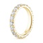 18K Yellow Gold French Pavé Eternity Diamond Ring (2 ct. tw.), smallside view