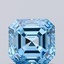 1.01 Ct. Fancy Vivid Blue Asscher Lab Grown Diamond