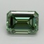 4.15 Ct. Fancy Vivid Pacific Green Emerald Lab Grown Diamond
