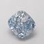 1.44 Ct. Fancy Intense  Blue Cushion Lab Grown Diamond