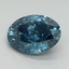 3.14 Ct. Fancy Vivid Blue Oval Lab Grown Diamond
