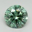 3.08 Ct. Fancy Vivid Green Round Lab Grown Diamond