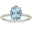 18K White Gold Ballad Half Coverage Diamond Ring (1/8 ct. tw.), smalltop view