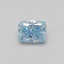 0.39 Ct. Fancy Vivid Blue Cushion Lab Grown Diamond