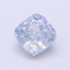 1.05 Ct. Fancy Intense  Blue Cushion Lab Grown Diamond
