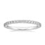 Platinum Petite Shared Prong Three-Quarter Coverage Diamond Ring (3/8 ct. tw.), smalltop view