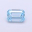 1.05 Ct. Fancy Vivid  Blue Emerald Lab Grown Diamond