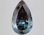 6.04 Ct. Fancy Deep  Blue Pear Lab Grown Diamond