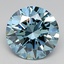 1.60 Ct. Fancy Vivid  Blue Round Lab Grown Diamond