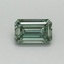 0.44 Ct. Fancy Vivid Green Emerald Lab Grown Diamond