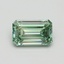 0.74 Ct. Fancy Intense Pacific Green Emerald Lab Grown Diamond