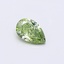 0.33 Ct. Fancy Vivid  Green Pear Lab Grown Diamond