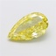 9.01 Ct. Fancy Intense Yellow Pear Lab Grown Diamond