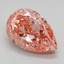 2.47 Ct. Fancy Vivid Pink Pear Lab Grown Diamond