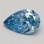2.06 Ct. Fancy Vivid Blue Pear Lab Grown Diamond