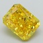 2.32 Ct. Fancy Vivid Yellow Radiant Lab Grown Diamond