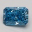 3.04 Ct. Fancy Vivid Blue Radiant Lab Grown Diamond