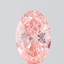 1.06 Ct. Fancy Vivid Pink Oval Lab Grown Diamond