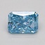 0.85 Ct. Fancy Vivid Blue Radiant Lab Grown Diamond