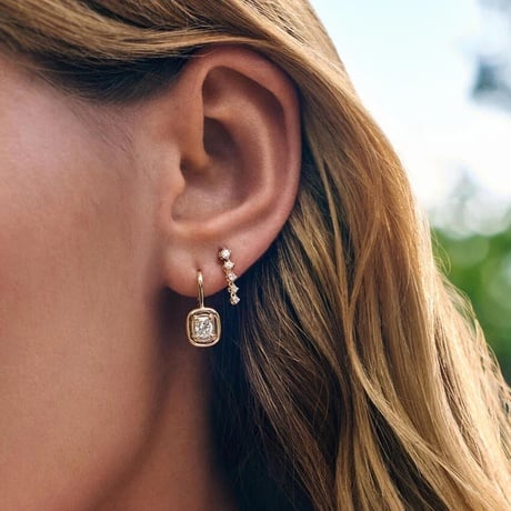 Andrea Cushion Lab Diamond Drop Earrings (7/8 ct. tw.)