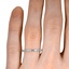 The Jela Ring, smallzoomed in top view on a hand