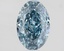 1.69 Ct. Fancy Vivid Blue Oval Lab Grown Diamond