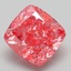 7.21 Ct. Fancy Vivid Pink Cushion Lab Grown Diamond