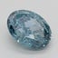 2.74 Ct. Fancy Vivid  Blue Oval Lab Grown Diamond