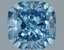 1.00 Ct. Fancy Vivid Blue Cushion Lab Grown Diamond