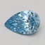 0.51 Ct. Fancy Vivid Blue Pear Lab Grown Diamond