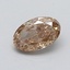 0.35 Ct. Light  Brown Oval Lab Grown Diamond