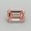 1.00 Ct. Fancy Intense Pink Emerald Lab Grown Diamond