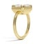 Low Profile East West Solitaire Diamond Ring, smallside view