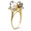 The Patrina Ring, smalltop view on a hand