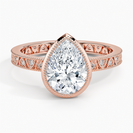 14K Rose Gold Sinclair Art Deco Diamond Ring (1/6 ct. tw.)