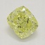 1.02 Ct. Fancy Intense Yellow Cushion Diamond