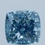 2.55 Ct. Fancy Vivid Blue Cushion Lab Grown Diamond
