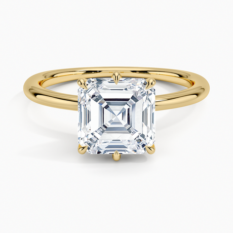 18K Yellow Gold Freesia Six-Prong Solitaire Ring
