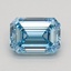 1.01 Ct. Fancy Vivid Blue Emerald Lab Grown Diamond